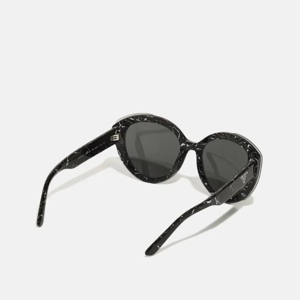 New Authentic- PRADA Dark Grey Cat Eye Ladies Sunglasses PR 01YS 09V5S0 54